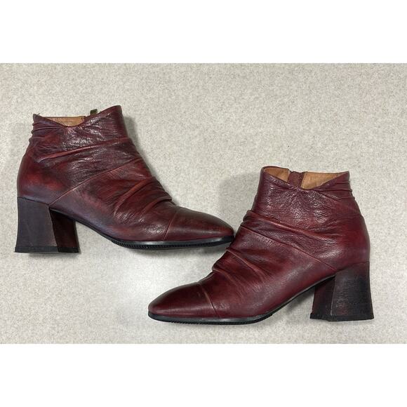 Spring Step L'Artiste Melani Leather Ankle Boot - Red - US Size 4-4.5 EU Size 35 - Picture 6 of 11